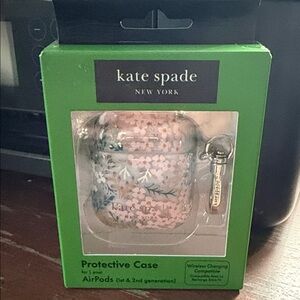 Kate Spade NIOB gen 1&2 white pink and green  Floral AirPods Case unopened